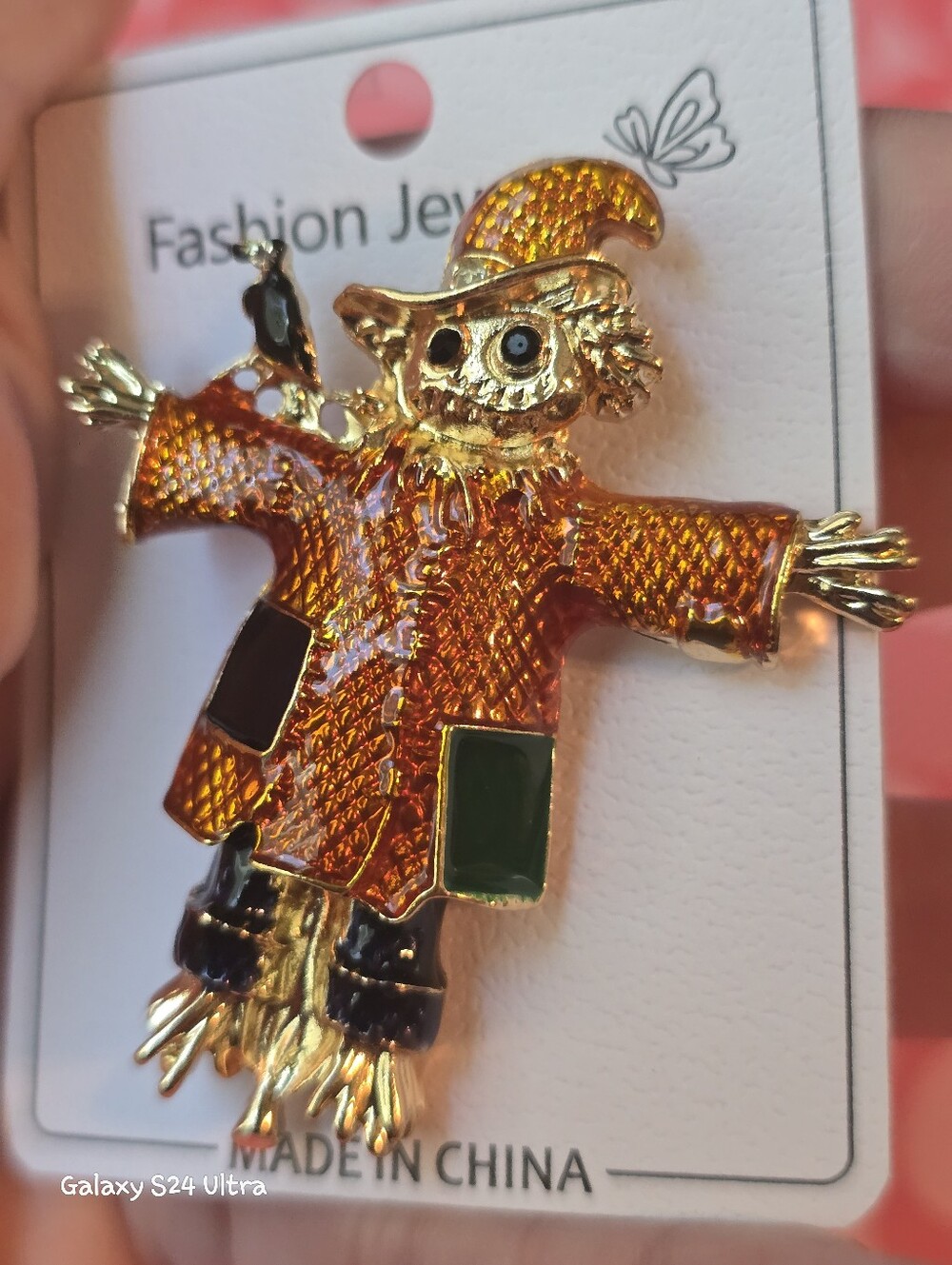 Scarecrow Fall Decor Brooch NEW - Picture 13 of 13